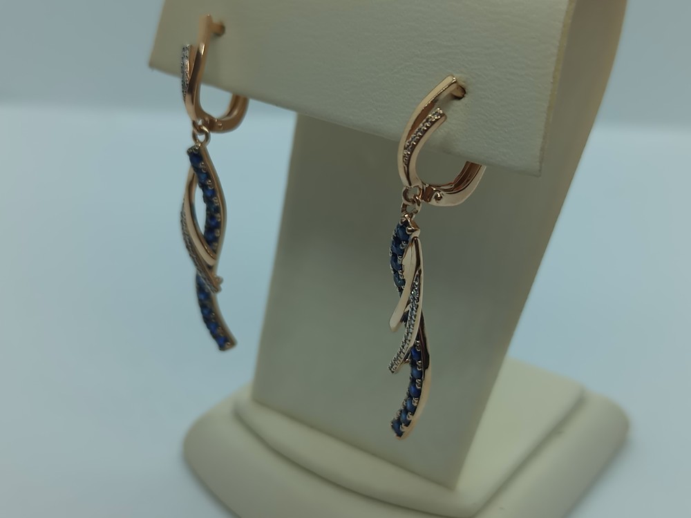 СЕРЬГИ С КАМНЯМИ (Au 585)