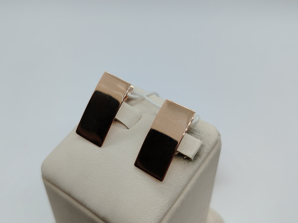 СБКМ585 СЕРЬГИ БЕЗ КАМНЯ (Au 585)