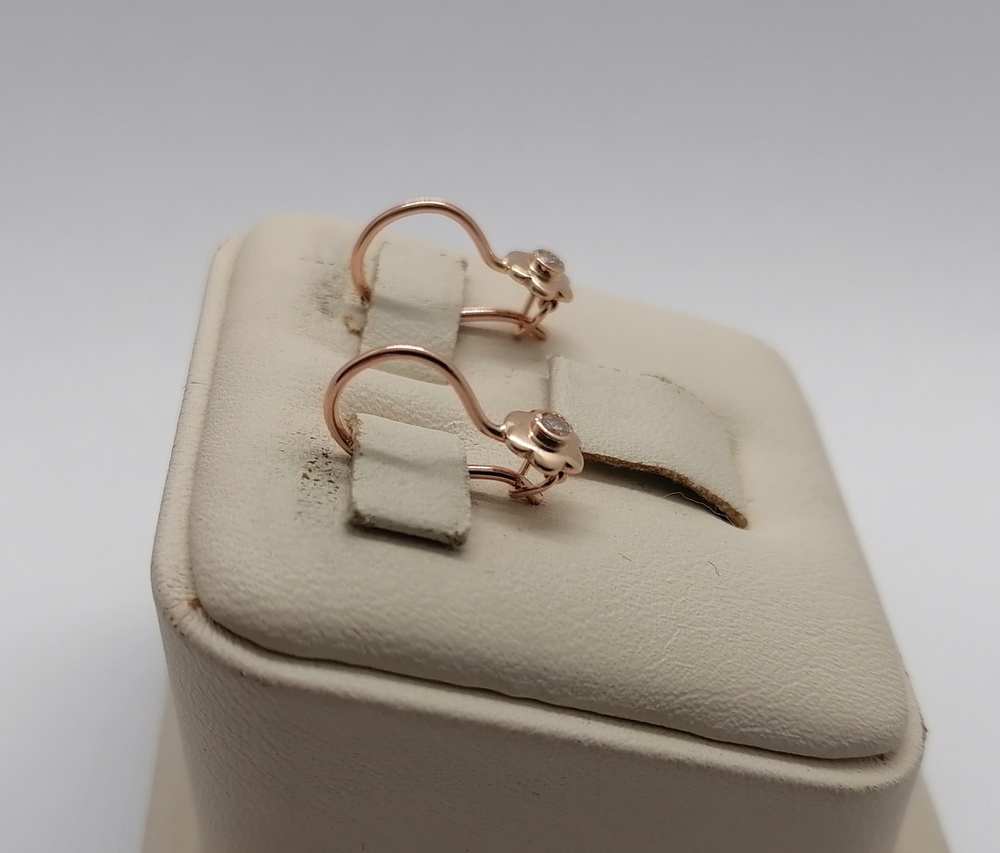 СКМ585 СЕРЬГИ С КАМНЕМ (Au 585) СКМ585 СЕРЬГИ С КАМНЕМ (Au 585)