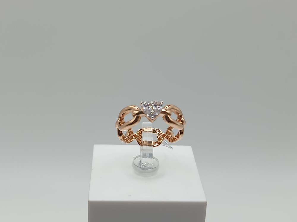 КОЛЬЦО С КАМНЯМИ (Au 585)