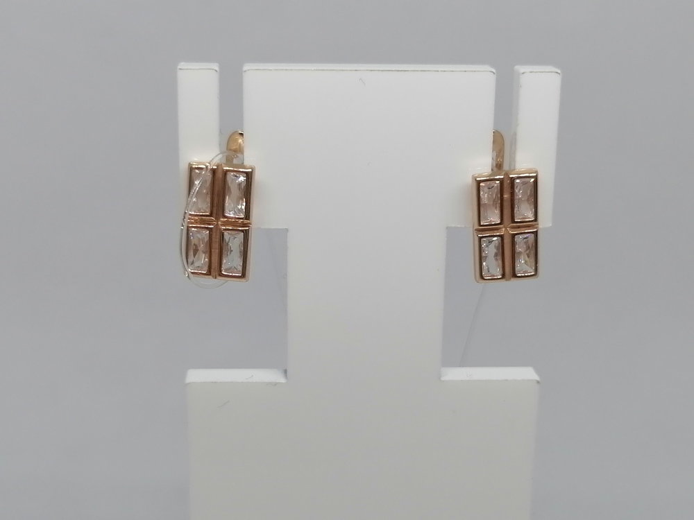 04-62-0152-01 СЕРЬГИ С КАМНЯМИ (Au 585)