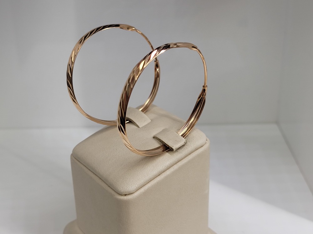 СКОН585 СЕРЬГИ КОНГО (Au 585)