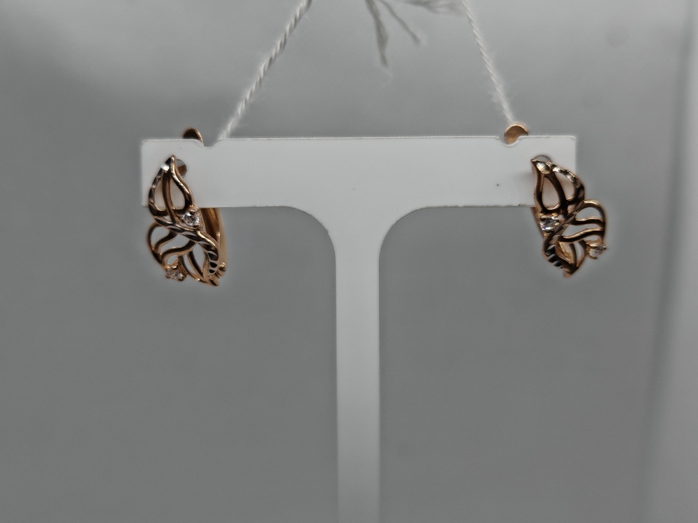 СЕРЬГИ С КАМНЯМИ (Au 585)