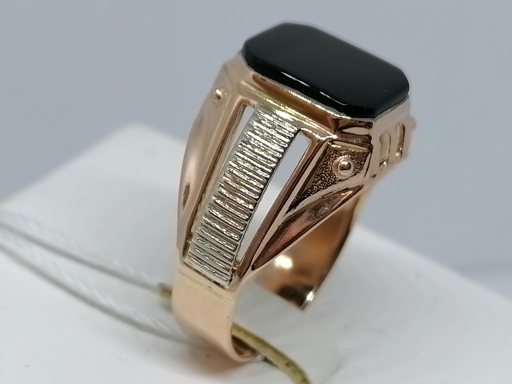 ПЕЧАТКА С КАМНЕМ (Au 585)