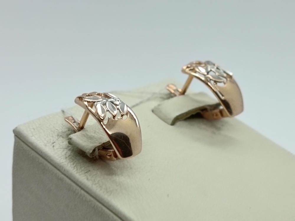 СЕРЬГИ БЕЗ КАМНЯ (Au 585)