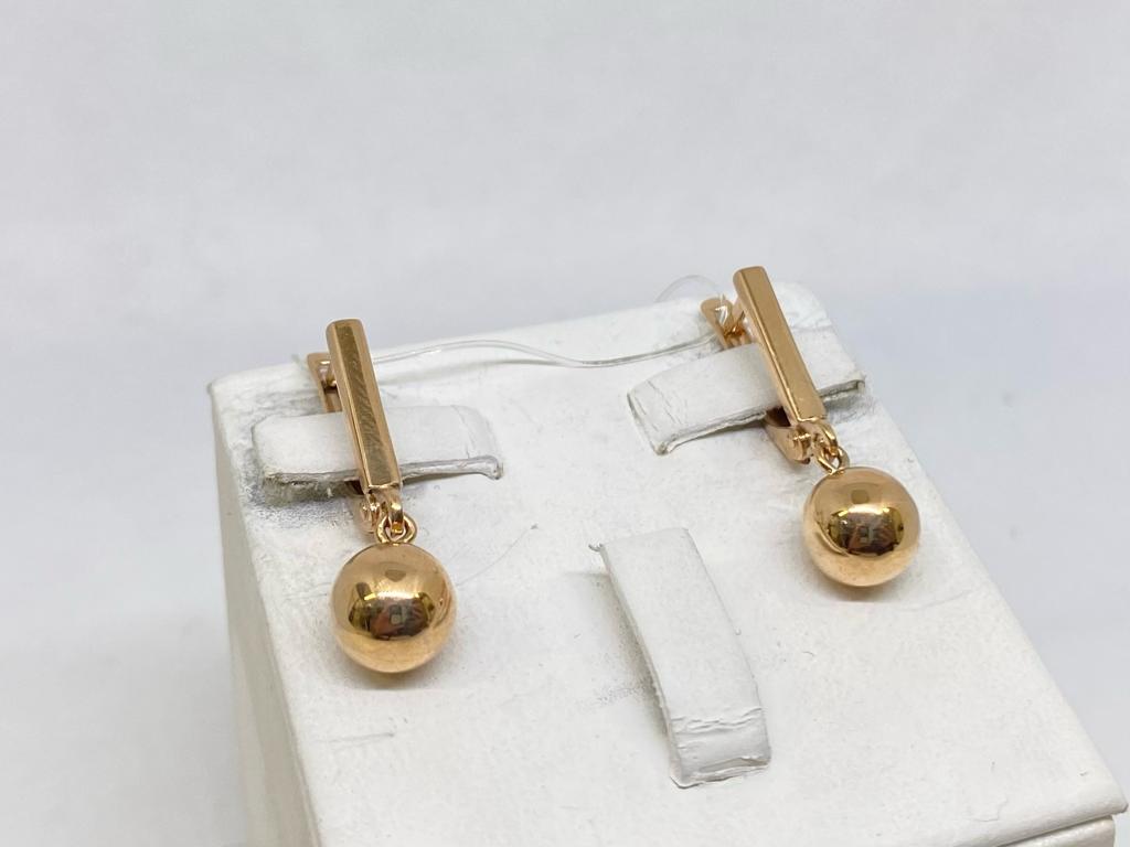 СЕРЬГИ БЕЗ КАМНЯ (Au 585)