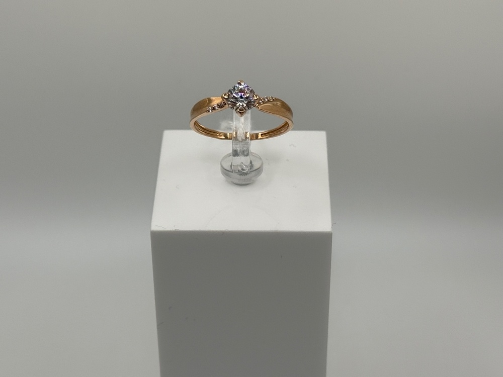 КОЛЬЦО С КАМНЯМИ (Au 585)