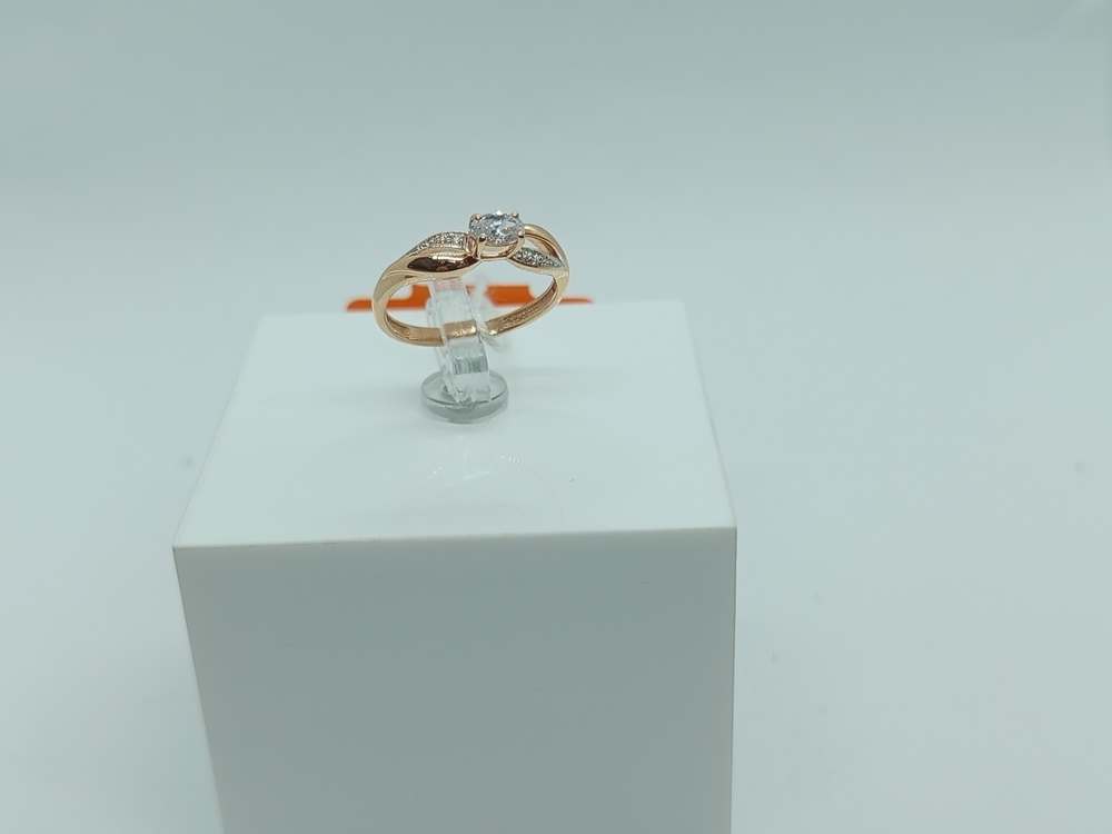 КОЛЬЦО С КАМНЯМИ (Au 585)