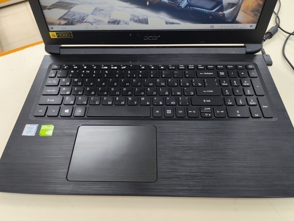 Ноутбук Acer; Core i3-7020U, GeForce MX130, 12 Гб, 512 GB, 120 Гб