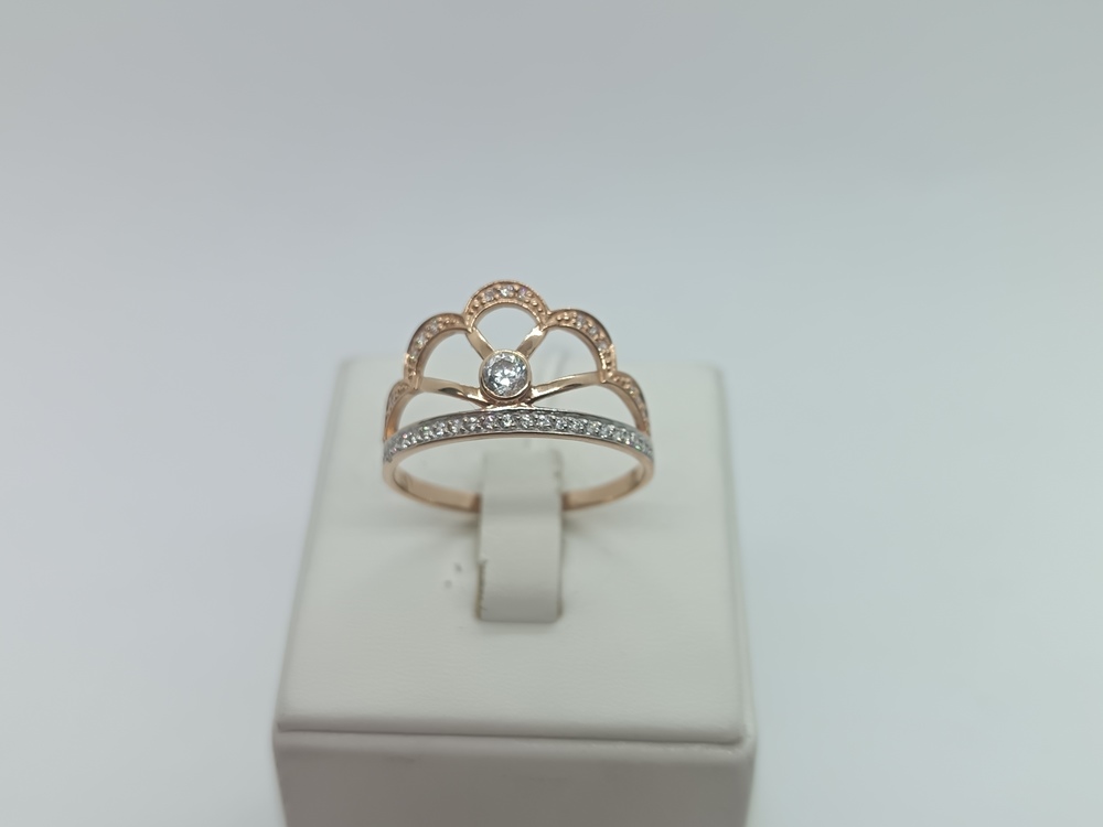 КОЛКМИ585 КОЛЬЦО С КАМНЯМИ (Au 585)