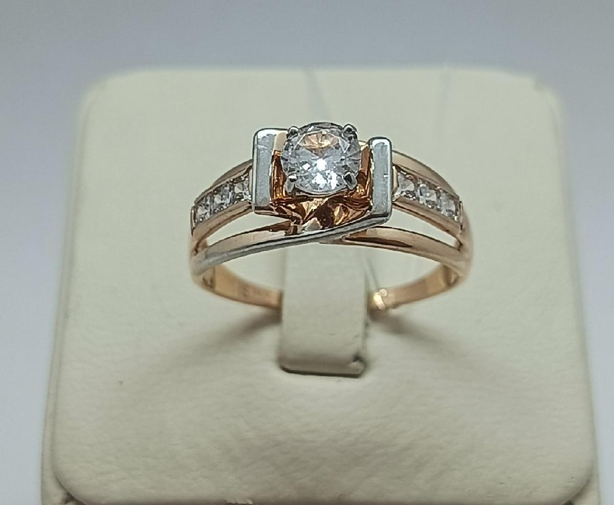 018591 КОЛЬЦО С КАМНЯМИ (Au 585)