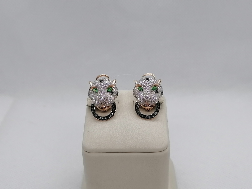 СЕРЬГИ С КАМНЯМИ (Au 585)