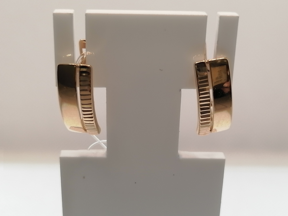 СЕРЬГИ БЕЗ КАМНЯ (Au 585)