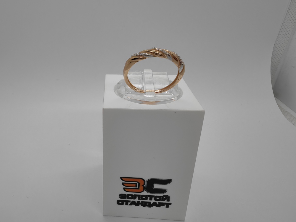 КОЛЬЦО С КАМНЯМИ (Au 585)