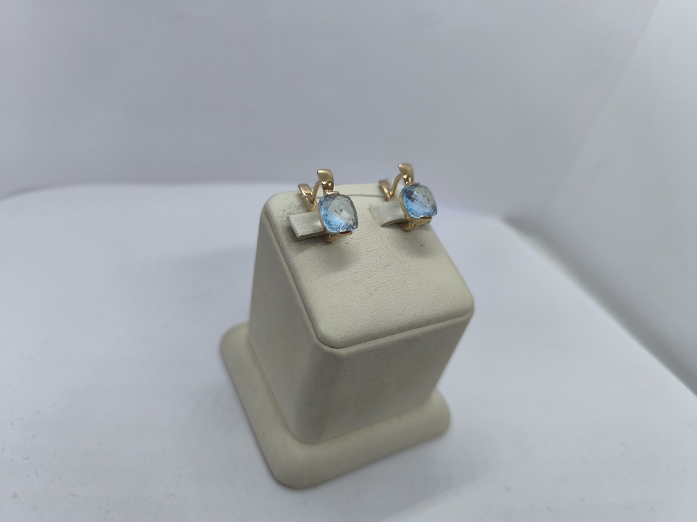 СЕРЬГИ С КАМНЕМ (Au 585)