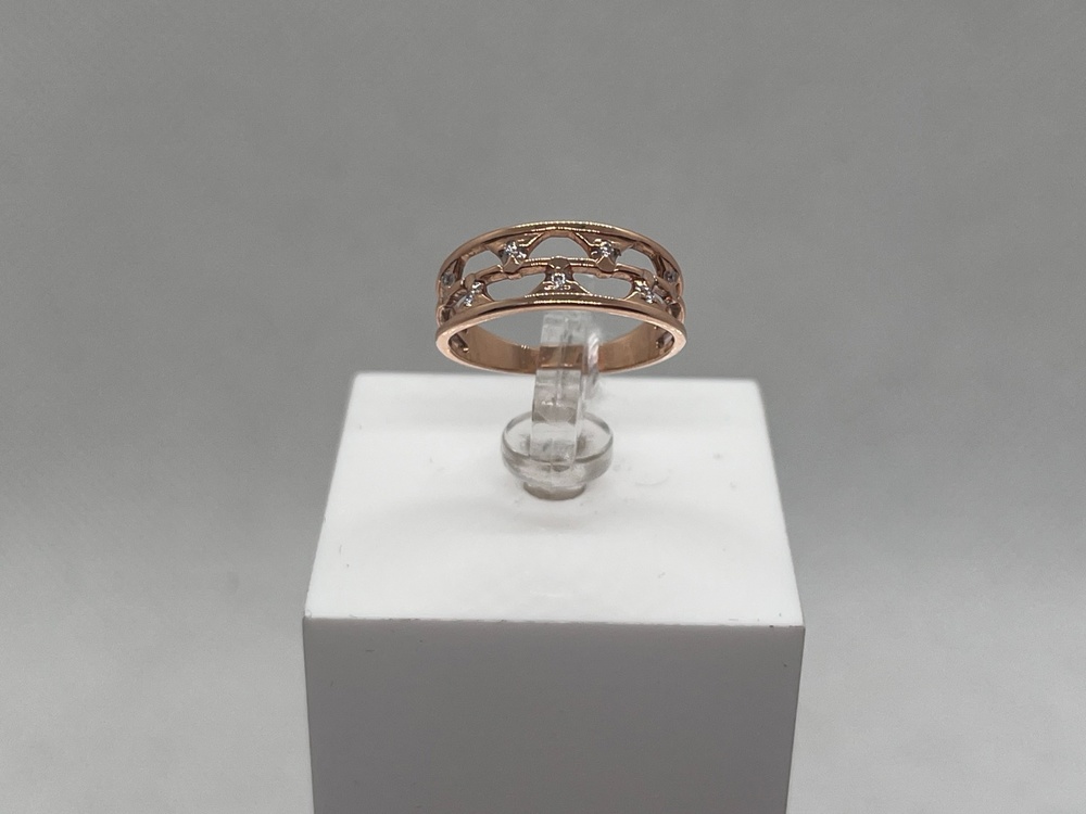 КОЛЬЦО С КАМНЯМИ (Au 585)