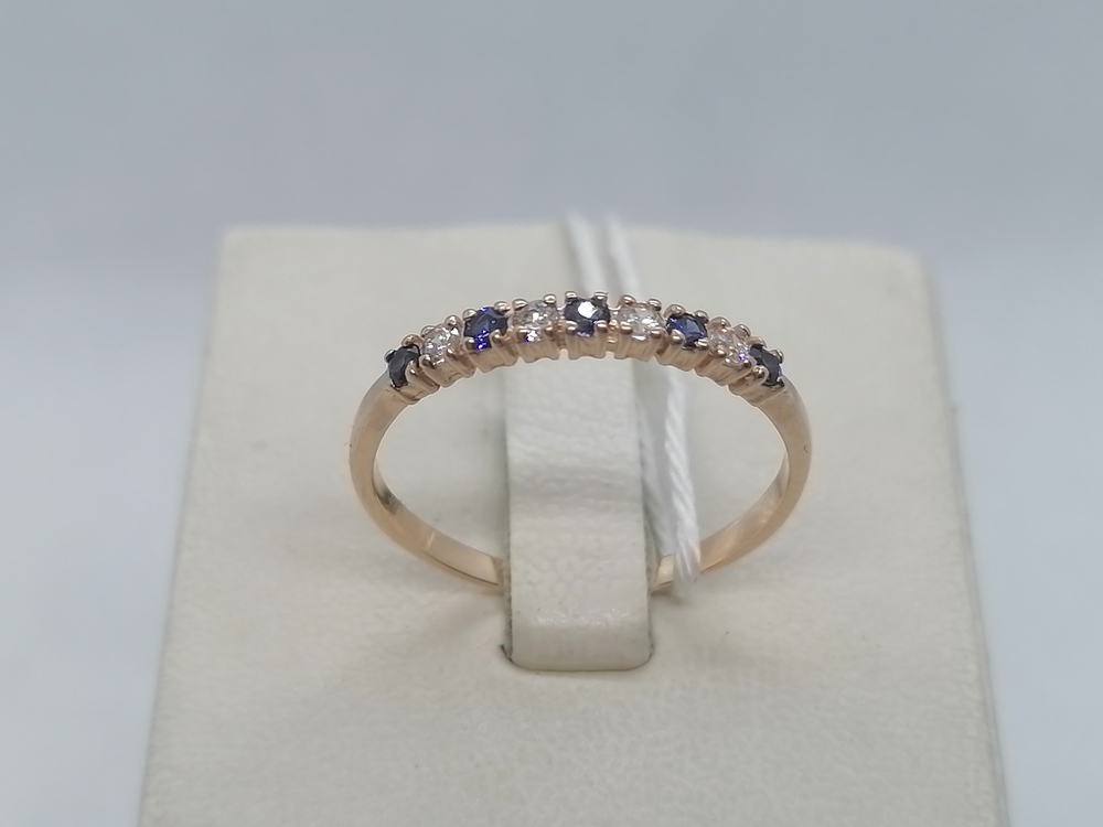 КОЛКМИ585 КОЛЬЦО С КАМНЯМИ (Au 585)