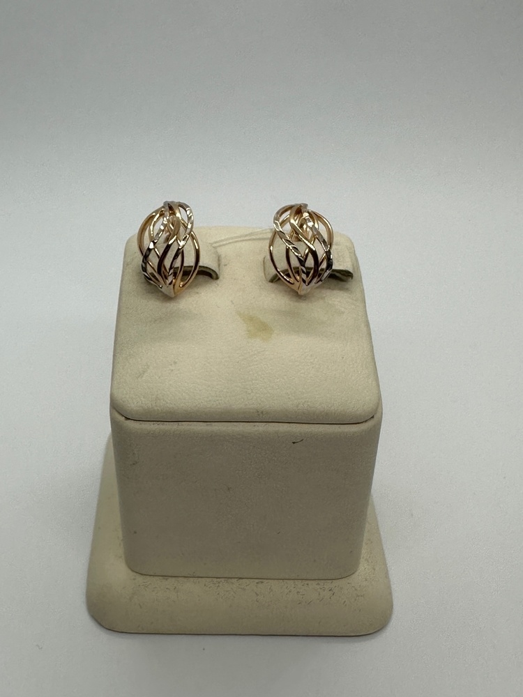 СЕРЬГИ БЕЗ КАМНЯ (Au 585)