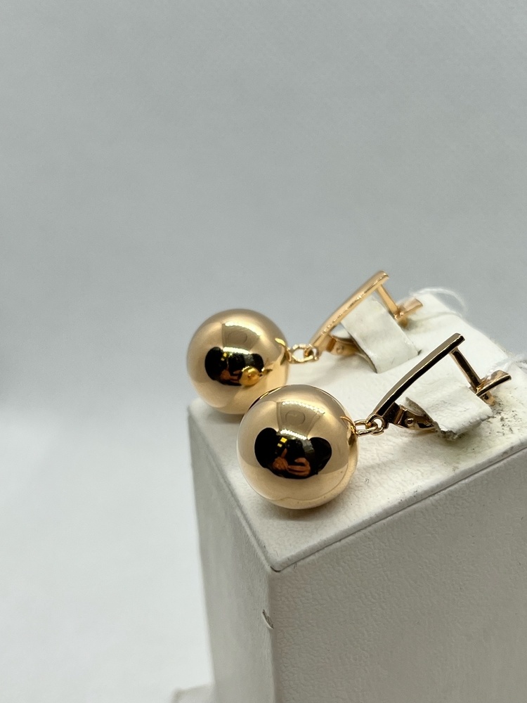 СЕРЬГИ БЕЗ КАМНЯ (Au 585)