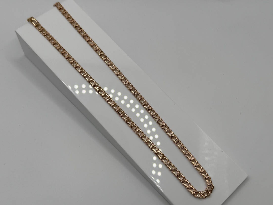 ЦЛБА585 ЦЕПЬ ПОЛНОВЕСНАЯ Бисмарк арабский (Au 585)