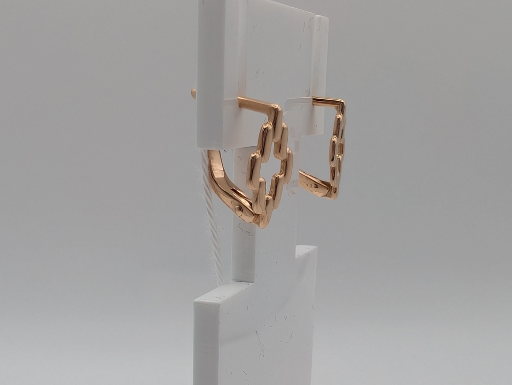 СЕРЬГИ БЕЗ КАМНЯ (Au 585)