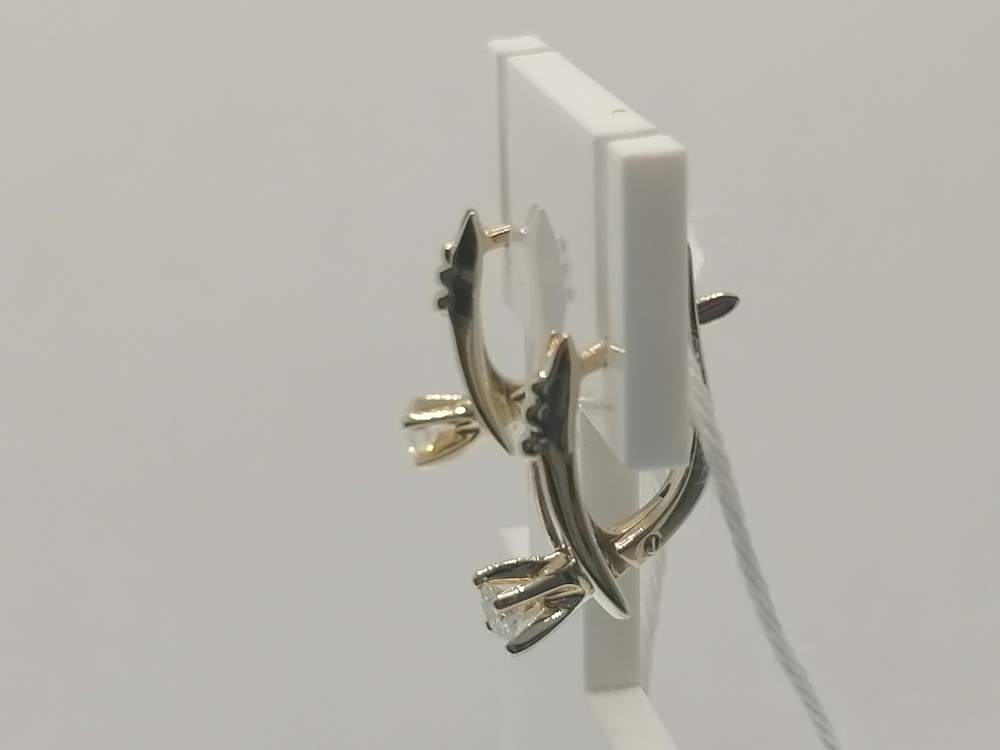 СЕРЬГИ БРИЛЛИАНТ Au 750