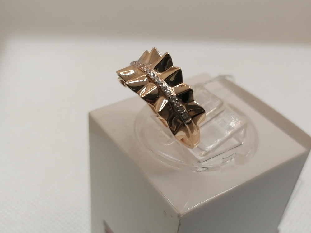 КОЛЬЦО С КАМНЯМИ (Au 585)