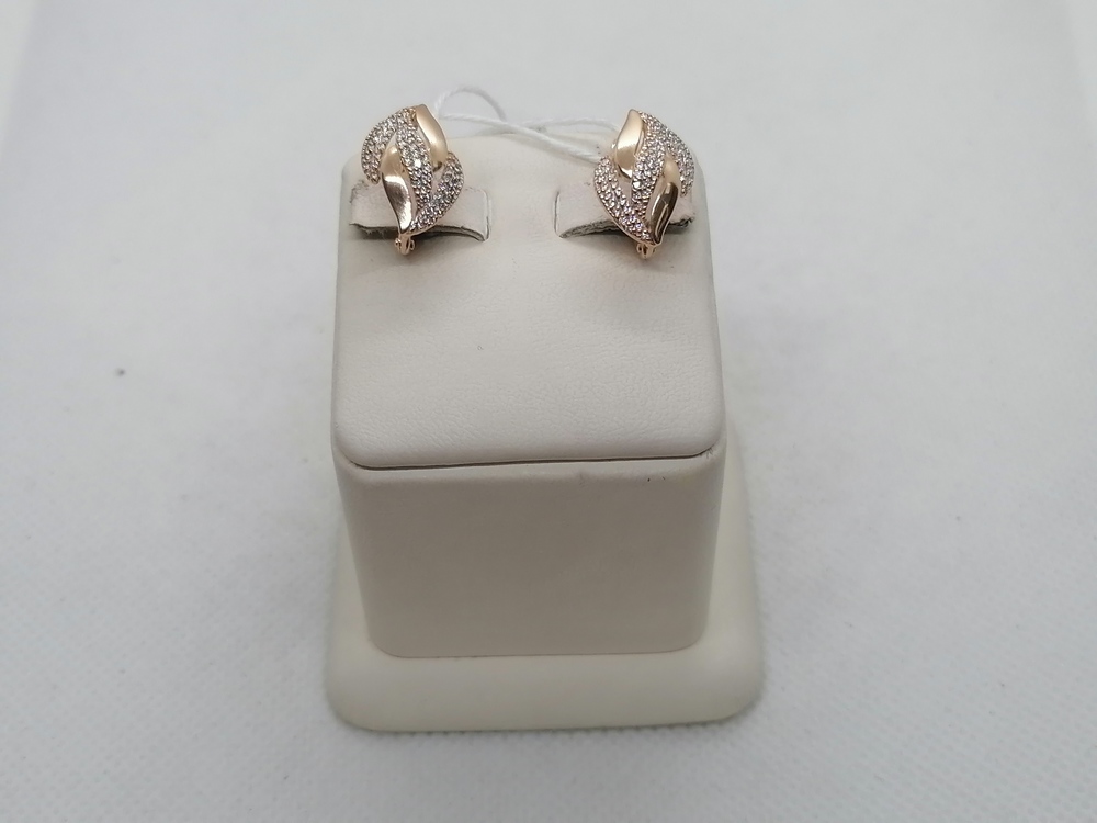 СКМИ585 СЕРЬГИ С КАМНЯМИ (Au 585)