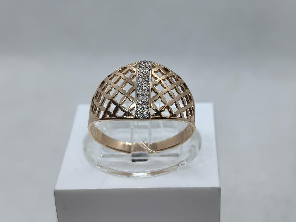 КОЛКМИ585 КОЛЬЦО С КАМНЯМИ (Au 585)