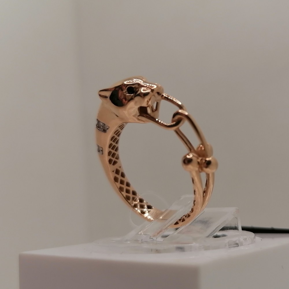 КОЛЬЦО С КАМНЯМИ (Au 585)