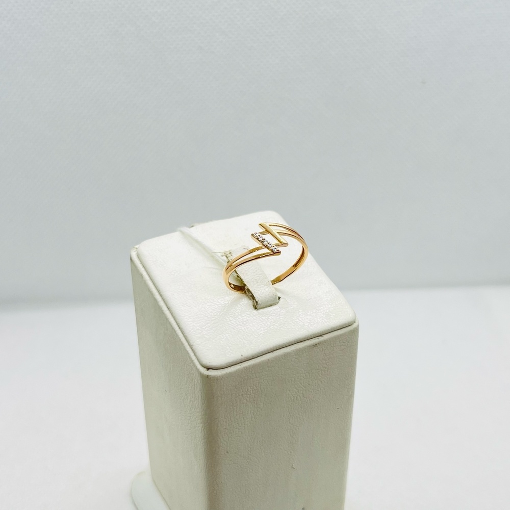 КОЛЬЦО С КАМНЯМИ (Au 585)