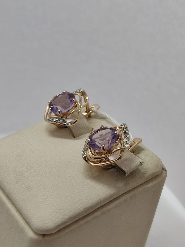 СЕРЬГИ С КАМНЯМИ (Au 585)