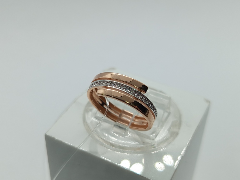 КОЛЬЦО С КАМНЯМИ (Au 585)