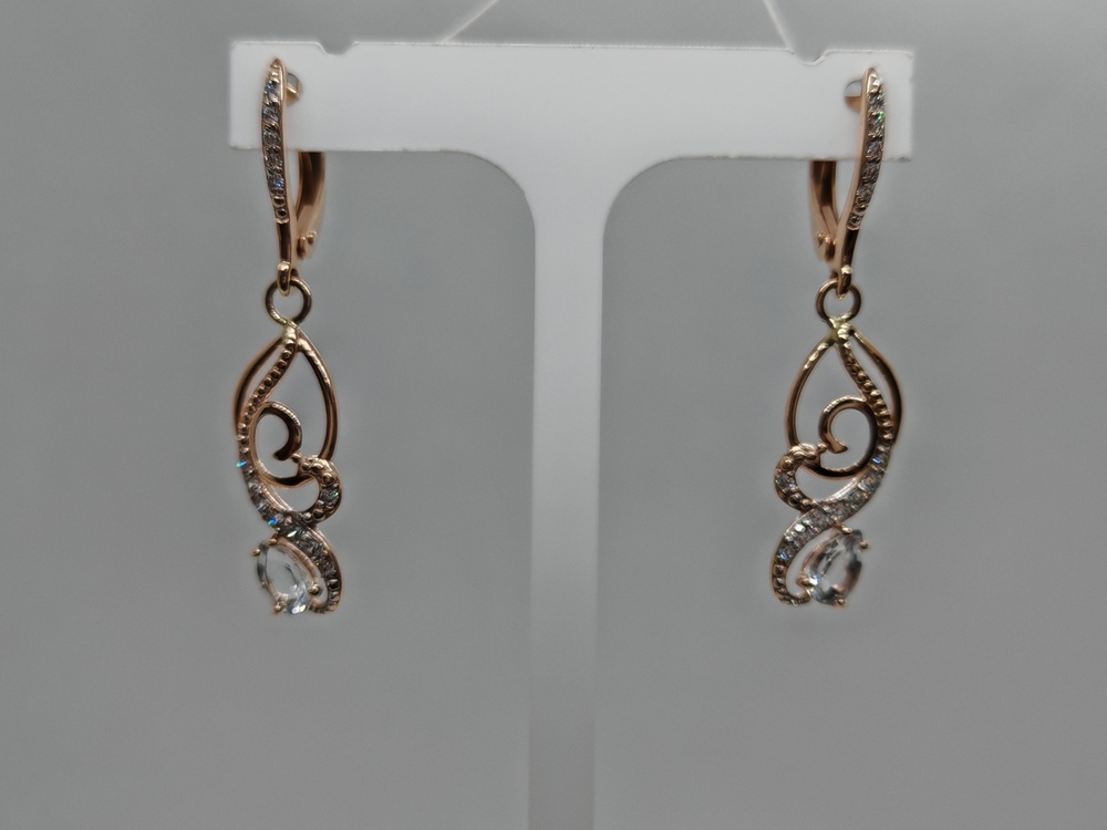 СЕРЬГИ С КАМНЯМИ (Au 585)