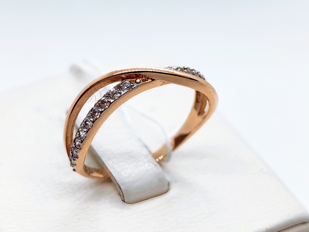 КОЛЬЦО С КАМНЯМИ (Au 585)