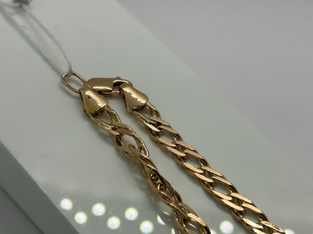 ЦЕПЬ ПОЛНОВЕСНАЯ Ромб двойной (Au 585)