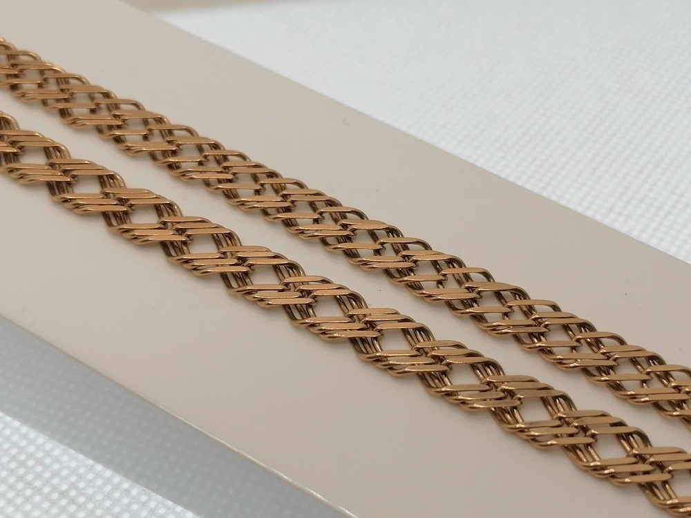 ЦПР3585 ЦЕПЬ ПУСТОТЕЛАЯ Ромб тройной (Au 585)