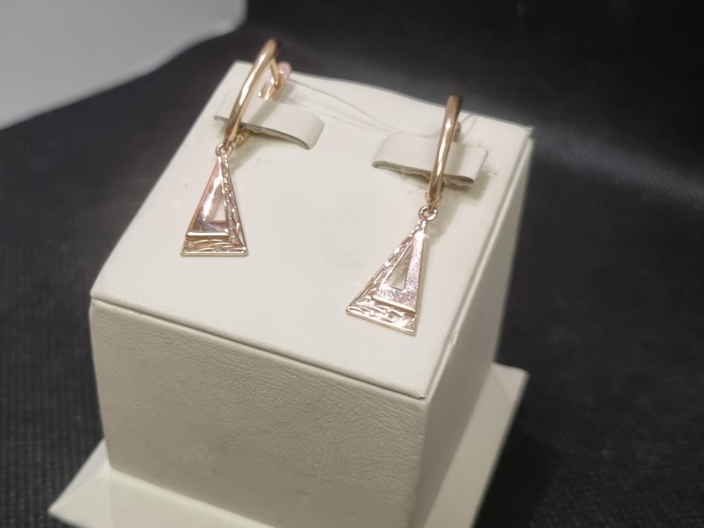 СЕРЬГИ БЕЗ КАМНЯ (Au 585)