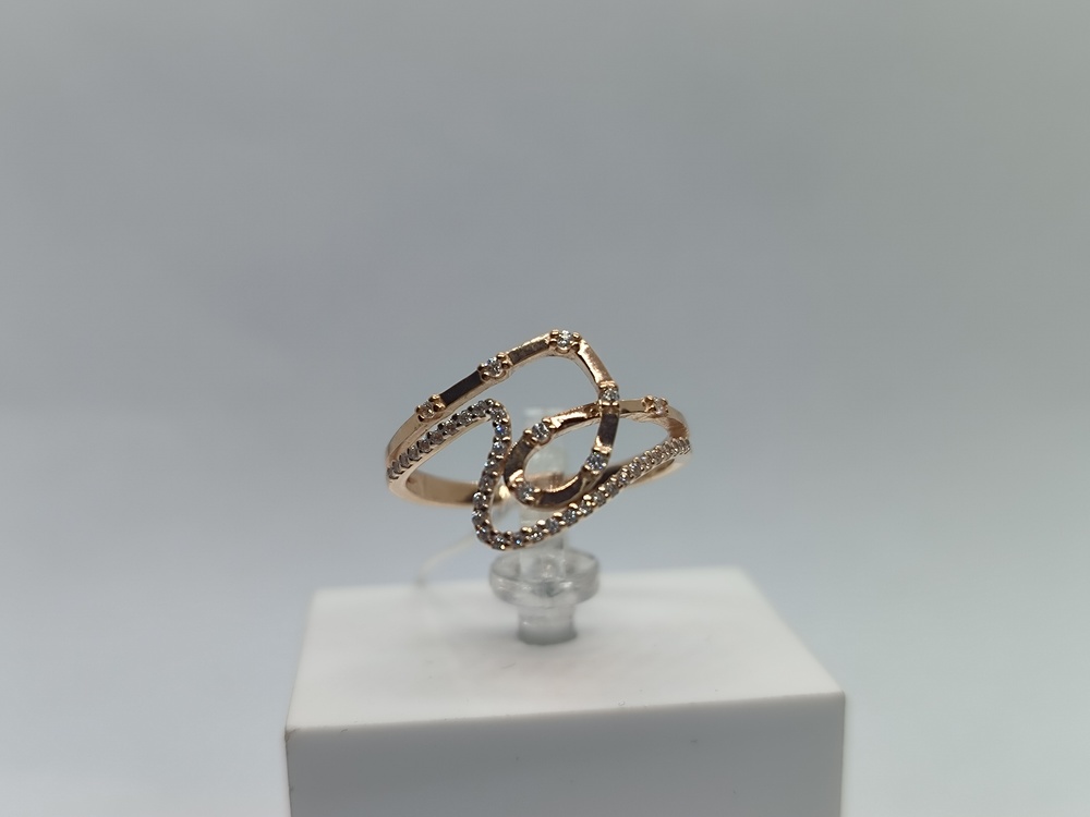 КОЛКМИ585 КОЛЬЦО С КАМНЯМИ (Au 585)