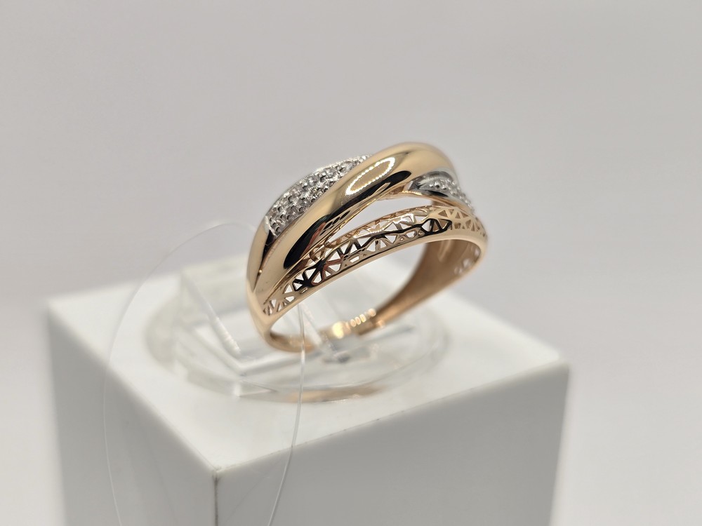 КОЛЬЦО С КАМНЯМИ (Au 585)