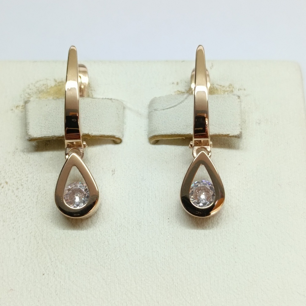 СЕРЬГИ С КАМНЕМ (Au 585)