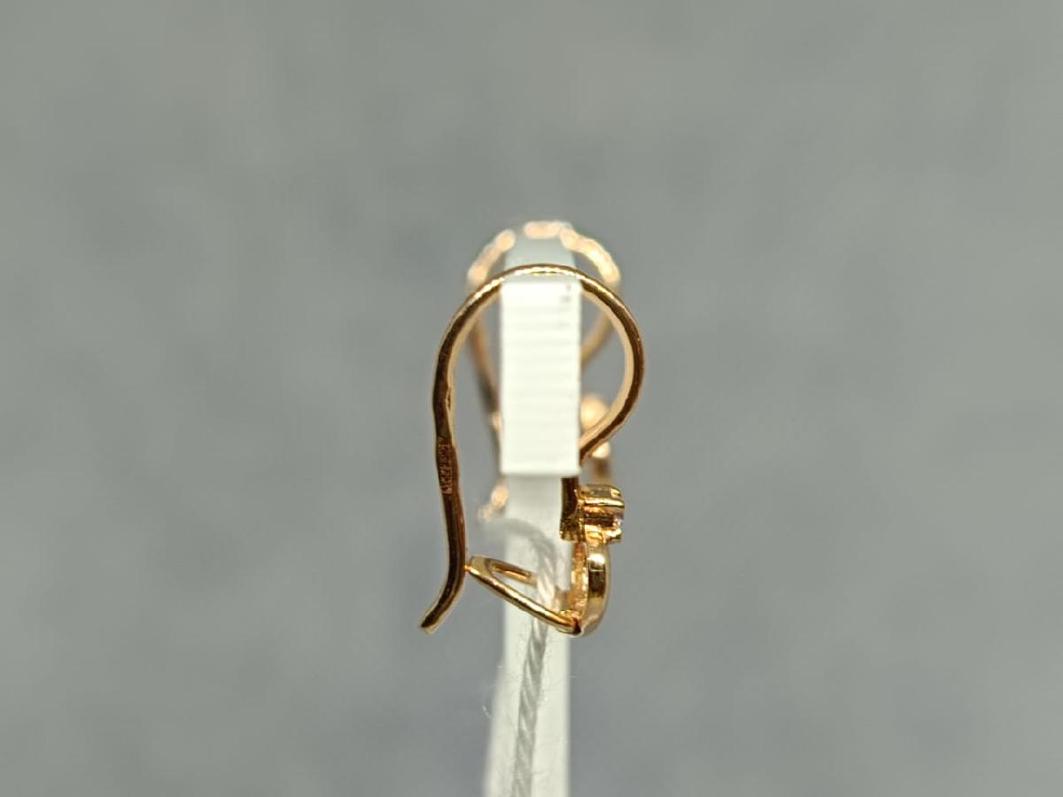СКМ585 СЕРЬГИ С КАМНЕМ (Au 585)