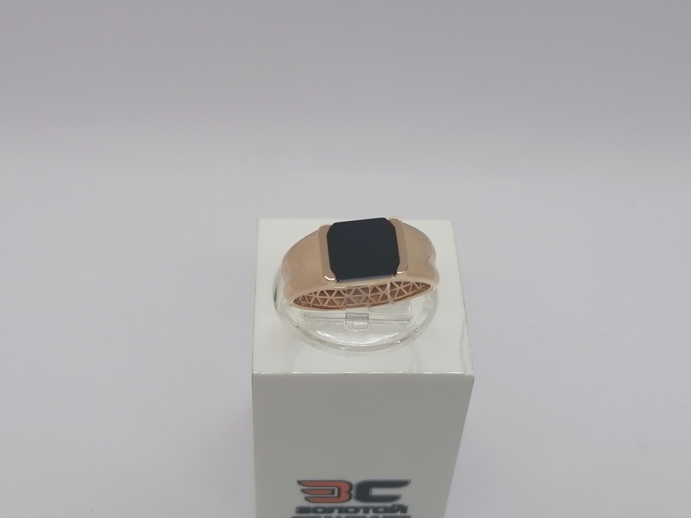 КОЛЬЦО ПЕЧАТКА оникс (Au 585)