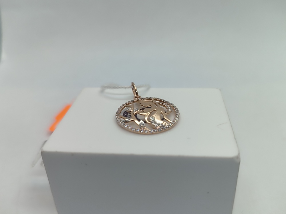 ПОДКМИ585 ПОДВЕСКА С КАМНЯМИ (Au 585) ПОДКМИ585 ПОДВЕСКА С КАМНЯМИ (Au 585)