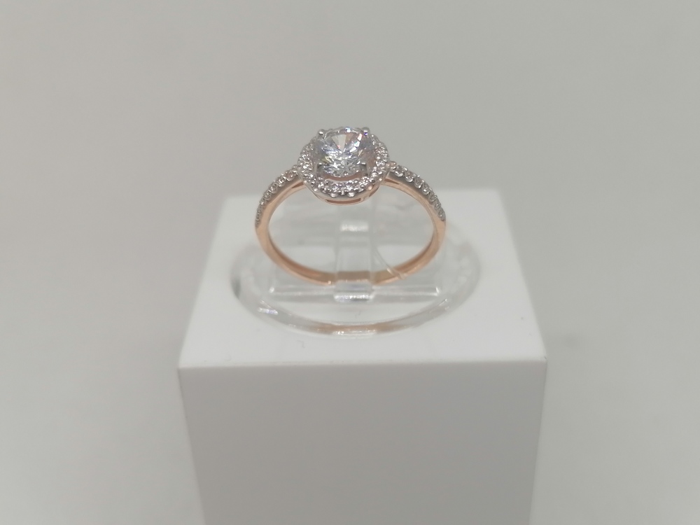 КОЛЬЦО С КАМНЯМИ (Au 585)