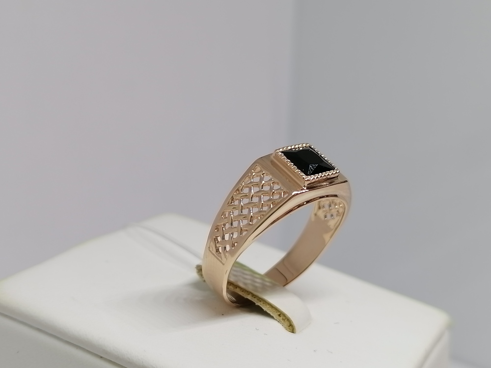 ПЕЧАТКА С КАМНЕМ (Au 585)