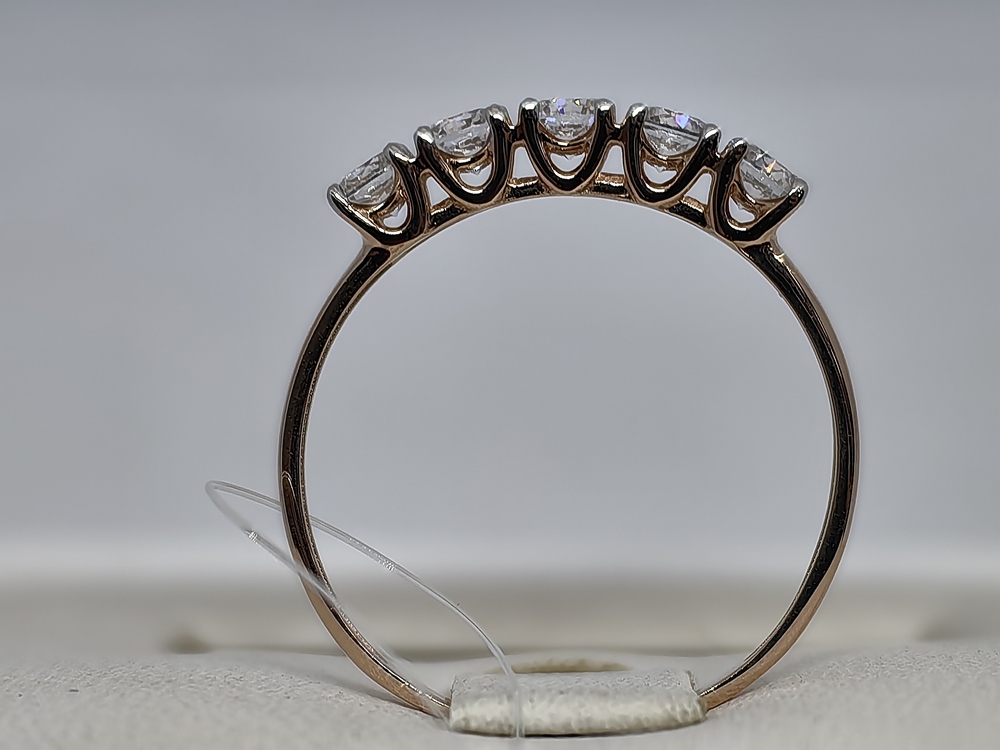 КОЛЬЦО С КАМНЯМИ (Au 585)