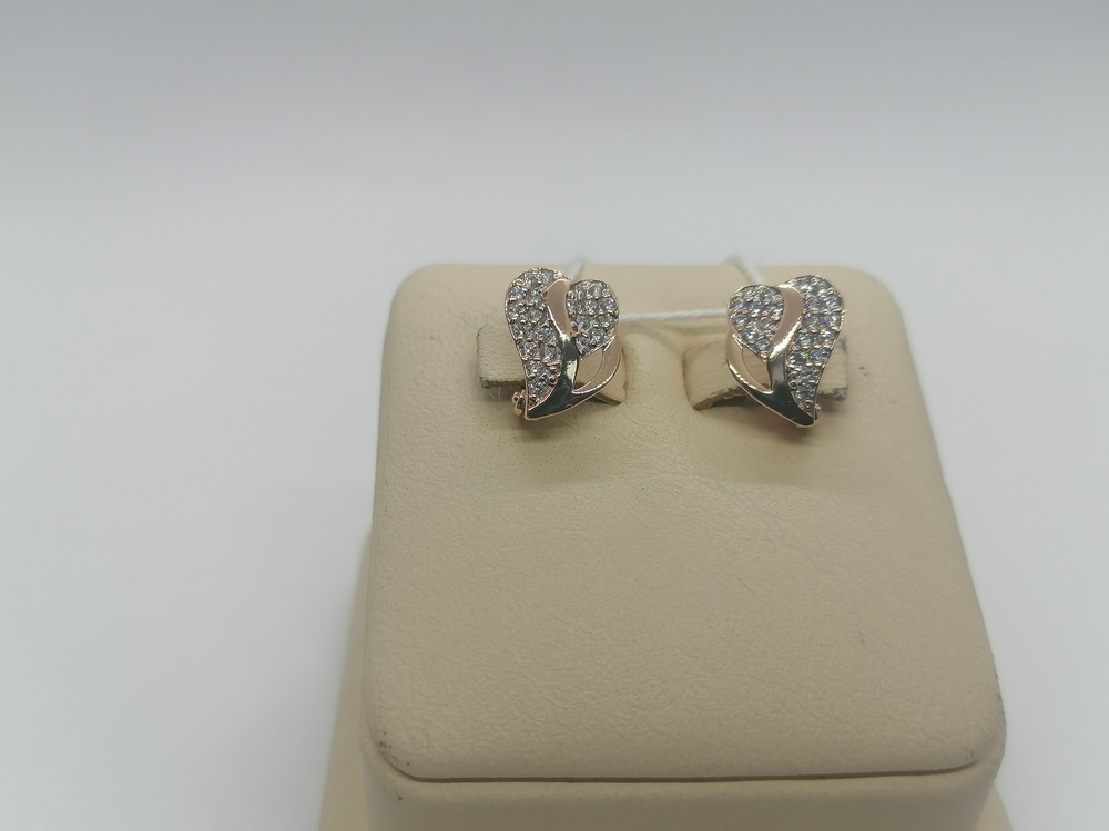 СКМИ585 СЕРЬГИ С КАМНЯМИ (Au 585)