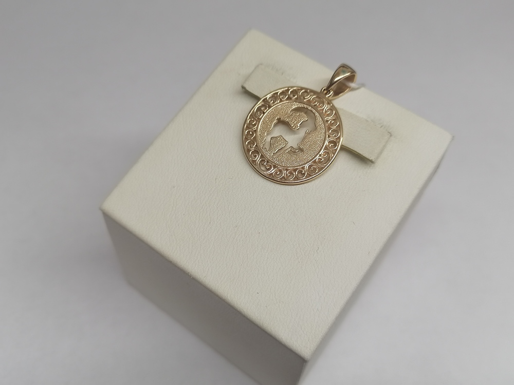 ПОДВЕСКА ЗНАК ЗОДИАКА КОЗЕРОГ Au 585 ПОДВЕСКА ЗНАК ЗОДИАКА КОЗЕРОГ Au 585