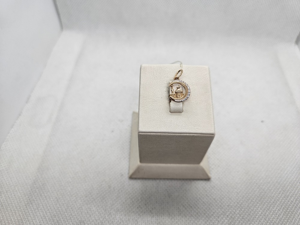 ПОДВЕСКА ПОЛУМЕСЯЦ с камнями (Au 585)